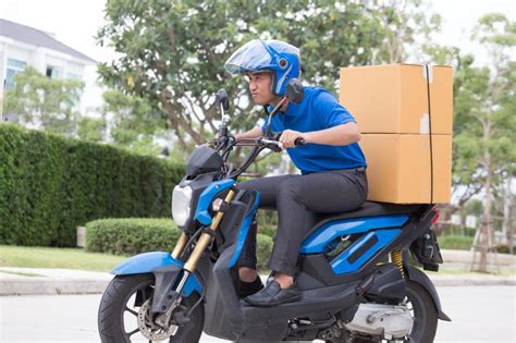 motorcycle pickup and delivery service.